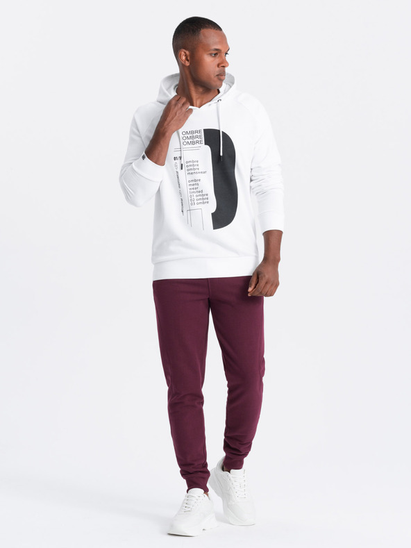 Ombre Clothing Férfi pamut melegítőnadrág BASIC joggers Ombre Clothing