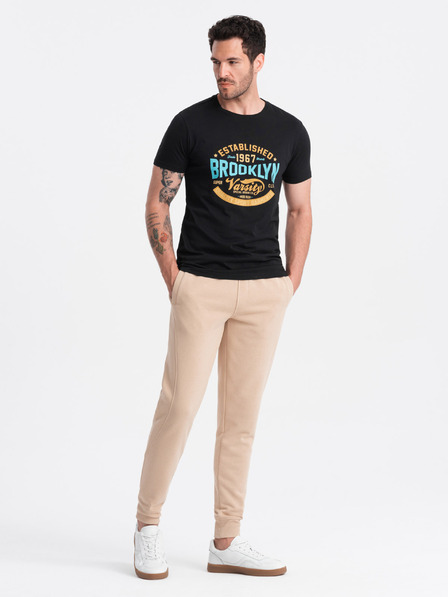 Ombre Clothing Férfi pamut melegítőnadrág BASIC joggers Ombre Clothing