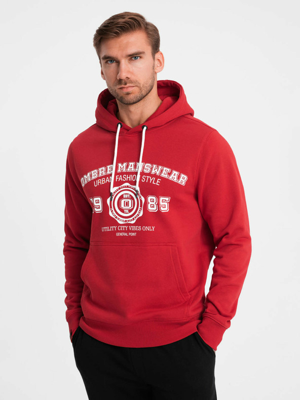 Ombre Clothing Férfi kenguru nyomtatott melegítőfelső Ombre ruházat