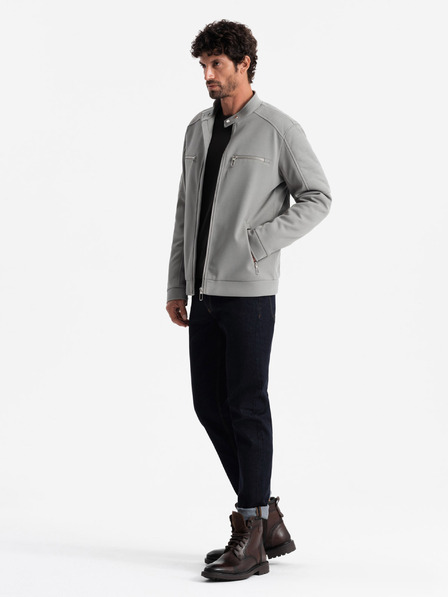 Ombre Clothing Férfi kabát zsebekkel és gallérral Ombre Clothing