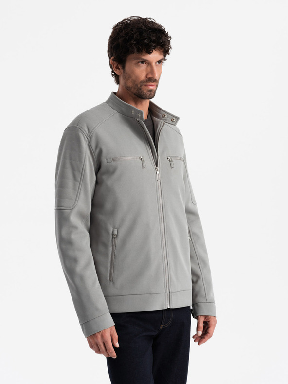 Ombre Clothing Férfi kabát zsebekkel és gallérral Ombre Clothing