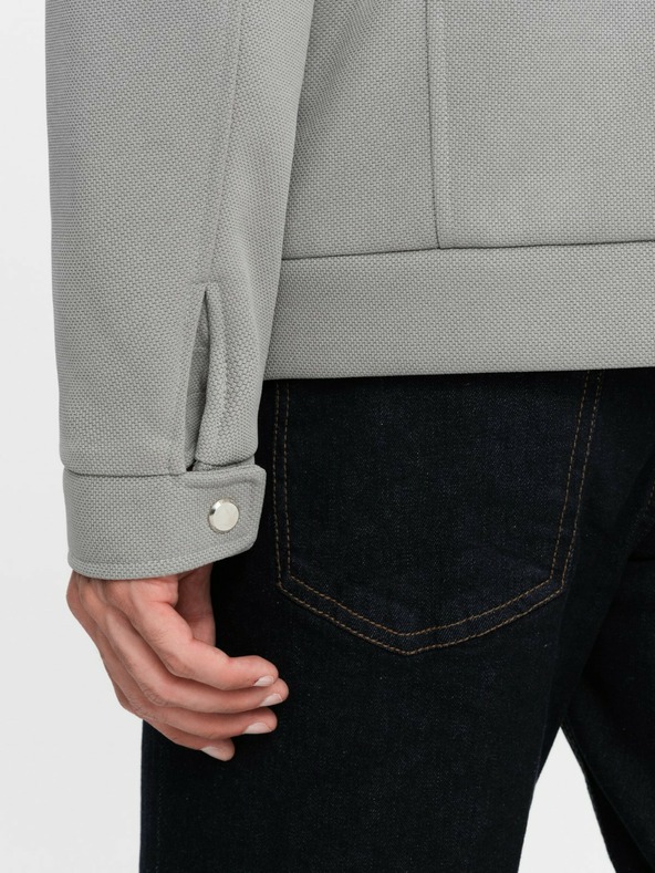 Ombre Clothing Férfi kabát zsebekkel és gallérral Ombre Clothing