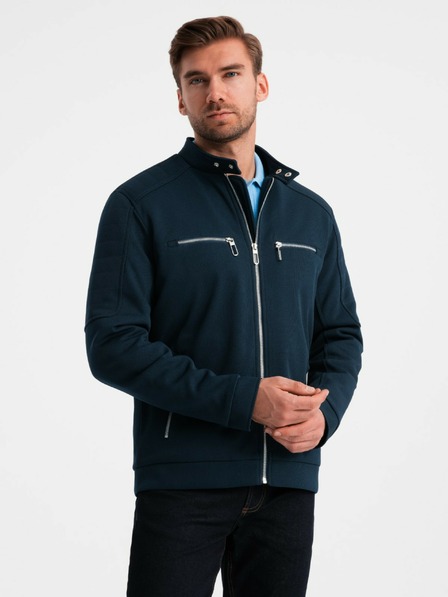Ombre Clothing Férfi dzseki állógallérral és zsebekkel Ombre Clothing