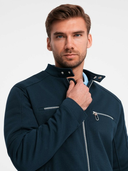 Ombre Clothing Férfi dzseki állógallérral és zsebekkel Ombre Clothing