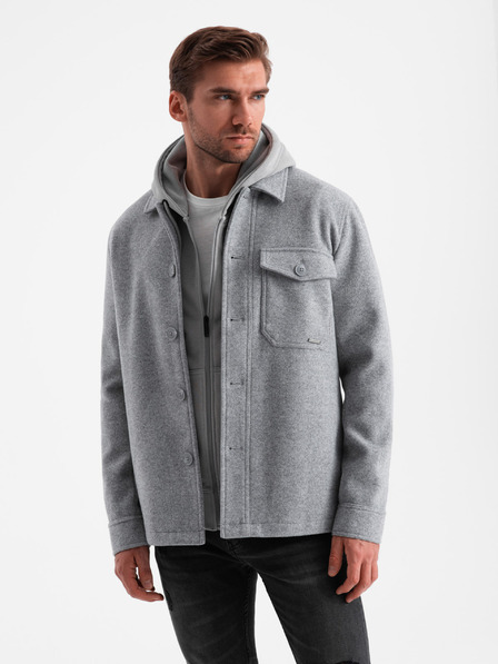 Ombre Clothing Férfi könnyű gyapjúkabát Ombre Clothing V2 OM-JANP-0199 OM-JANP-0199