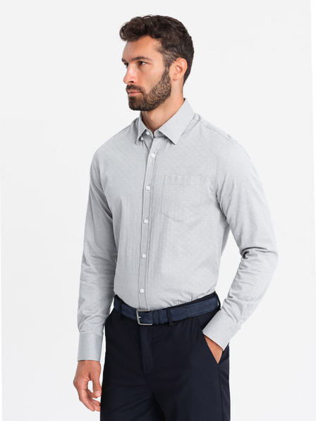 Ombre Clothing Férfi Ombre Clothing SLIM FIT V2 OM-SHCS-0174 férfi ing OM-SHCS-0174