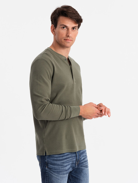 Ombre Clothing Ombre Clothing Férfi waffle knit V1 OM-LSCL-0120 OM-LSCL-0120