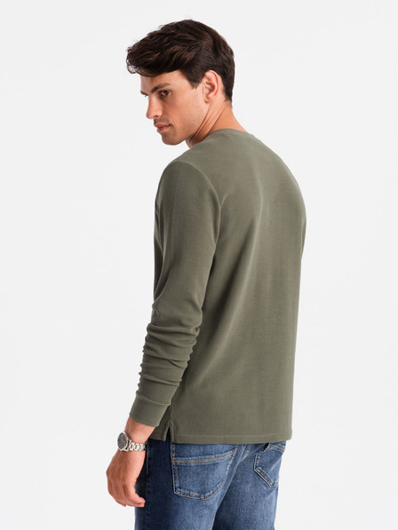 Ombre Clothing Ombre Clothing Férfi waffle knit V1 OM-LSCL-0120 OM-LSCL-0120