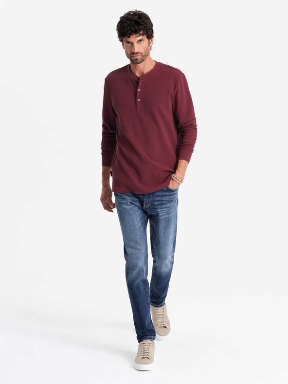 Ombre Clothing Férfi Waffle Knit Ombre Clothing V2 OM-LSCL-0120 OM-LSCL-0120 Férfi Waffle Knit Ombre ruházat