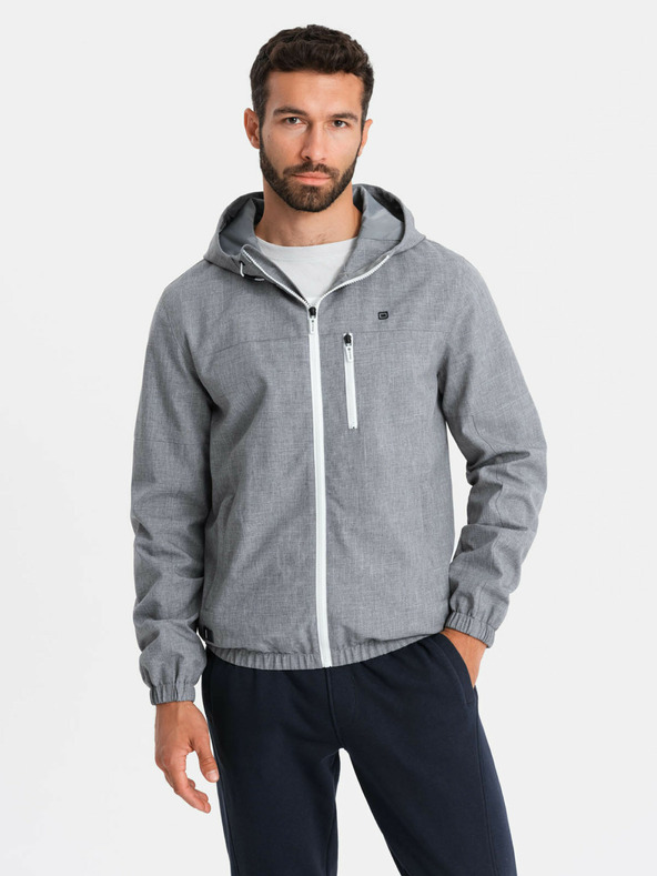 Ombre Clothing Férfi könnyű, gyapjúval bélelt sportdzseki Ombre Ruházat