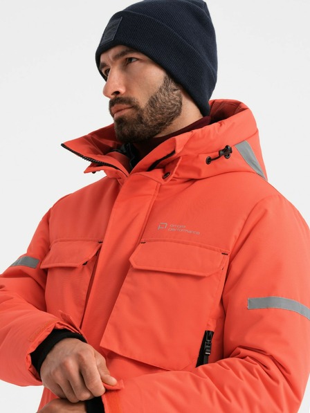Ombre Clothing Férfi szigetelt hosszú kabát Ombre ruházat