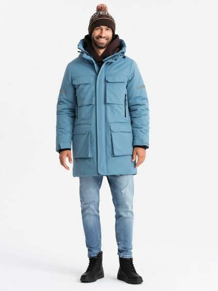 Ombre Clothing Férfi szigetelt hosszú kabát Ombre ruházat