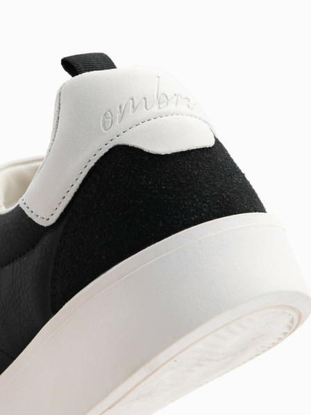 Ombre Clothing Férfi old-school vastag talpú tornacipő fekete Ombre Ruházat