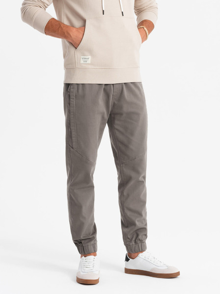 Ombre Clothing Férfi kötött melegítőnadrág rakott grafit Ombre ruházat