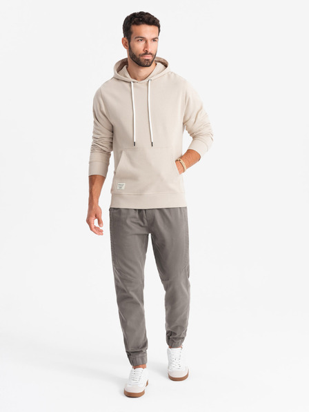 Ombre Clothing Férfi kötött melegítőnadrág rakott grafit Ombre ruházat