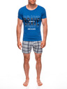 Edoti EDOTI Férfi pizsama, kék