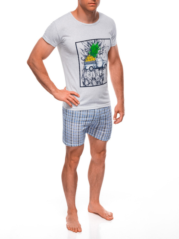 Edoti EDOTI Férfi pizsama, szürke