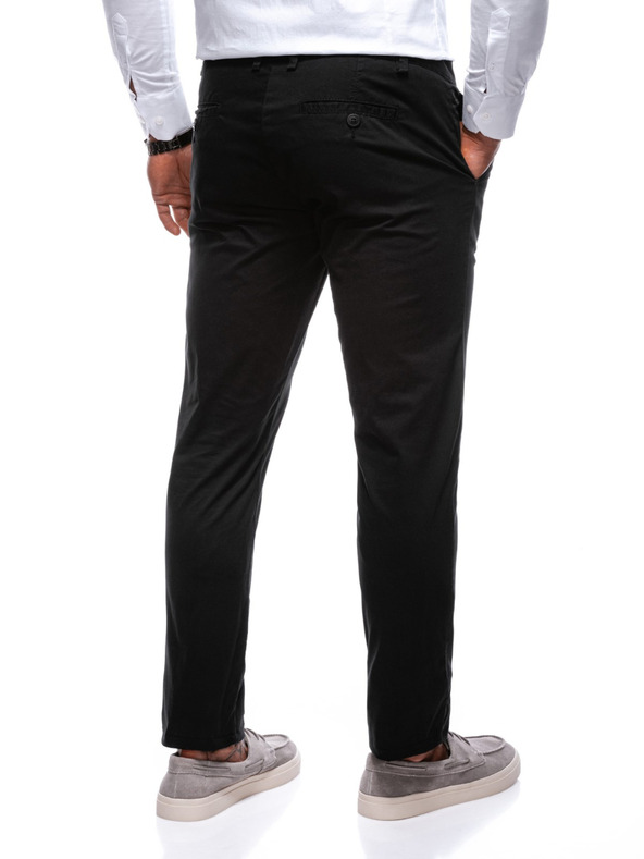 Edoti EDOTI Férfi chino nadrág, fekete