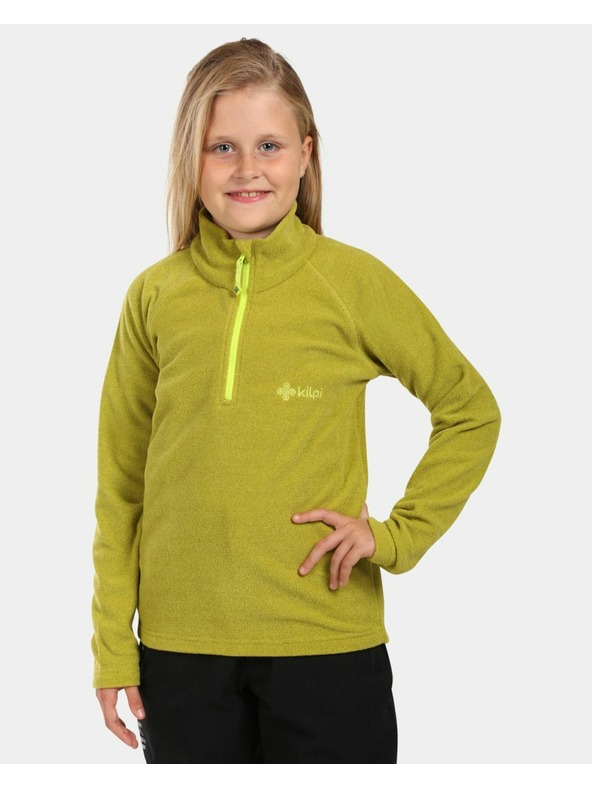 Kilpi Gyerekek Fleece melegítőfelső Kilpi ALMERI-J Világoszöld