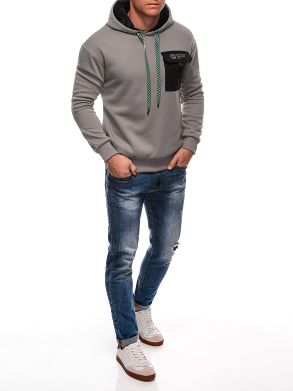 Edoti Férfi kapucnis pulóver Edoti