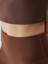 4F Női újrahasznosított jóga crop top 4F - barna