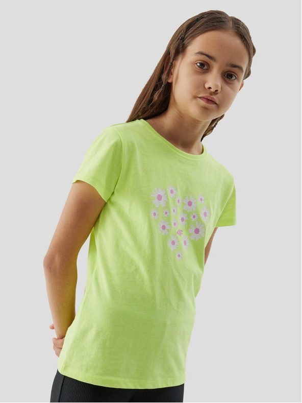 4F Lányok organikus pamut pólója 4F