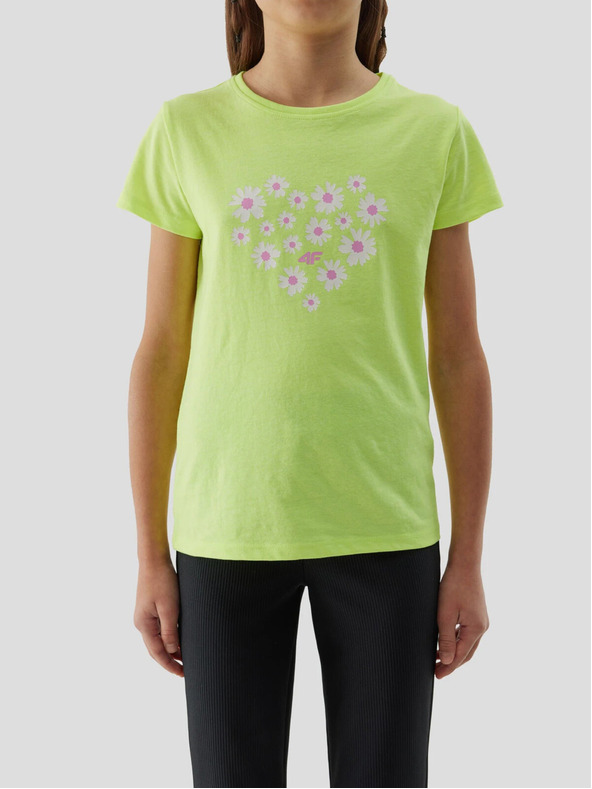 4F Lányok organikus pamut pólója 4F