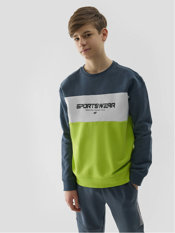 4F Fiú melegítőfelső rögzítés és kapucni nélkül 4F