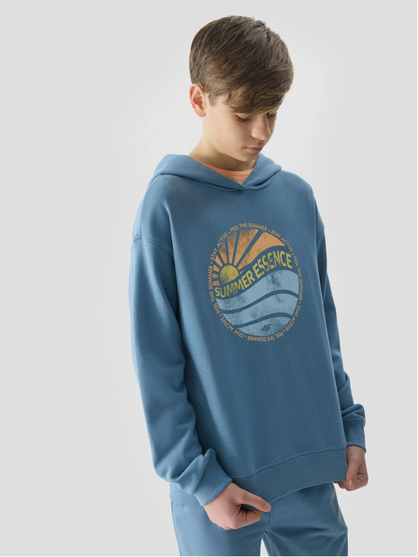 4F Fiúk kapucnis pulóver 4F