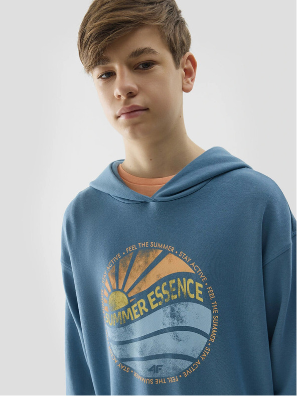 4F Fiúk kapucnis pulóver 4F