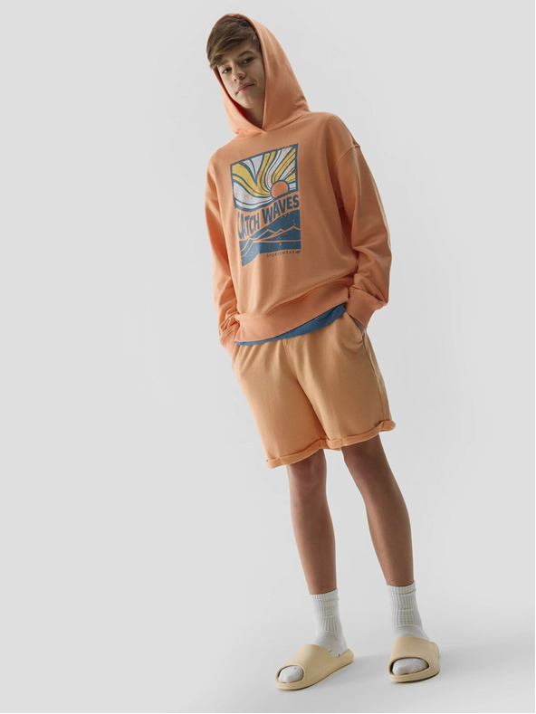 4F Fiúk kapucnis pulóver 4F