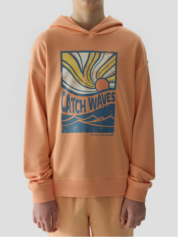 4F Fiúk kapucnis pulóver 4F