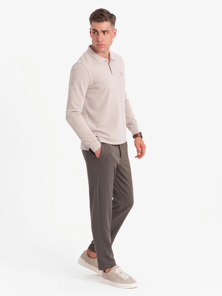 Ombre Clothing Férfi hosszú ujjú póló póló Ombre ruházat