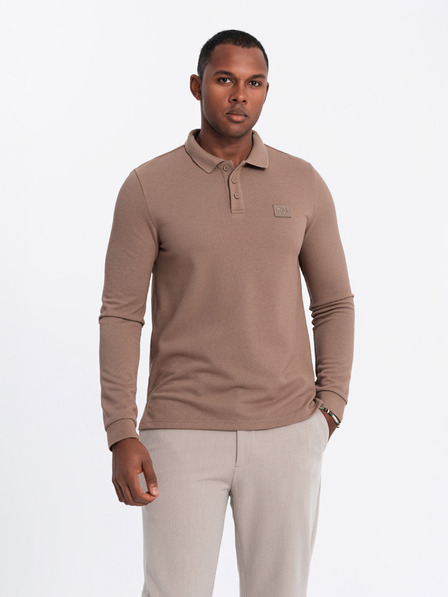 Ombre Clothing Férfi hosszú ujjú póló póló Ombre ruházat