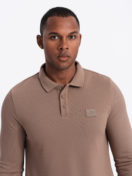 Ombre Clothing Férfi hosszú ujjú póló póló Ombre ruházat