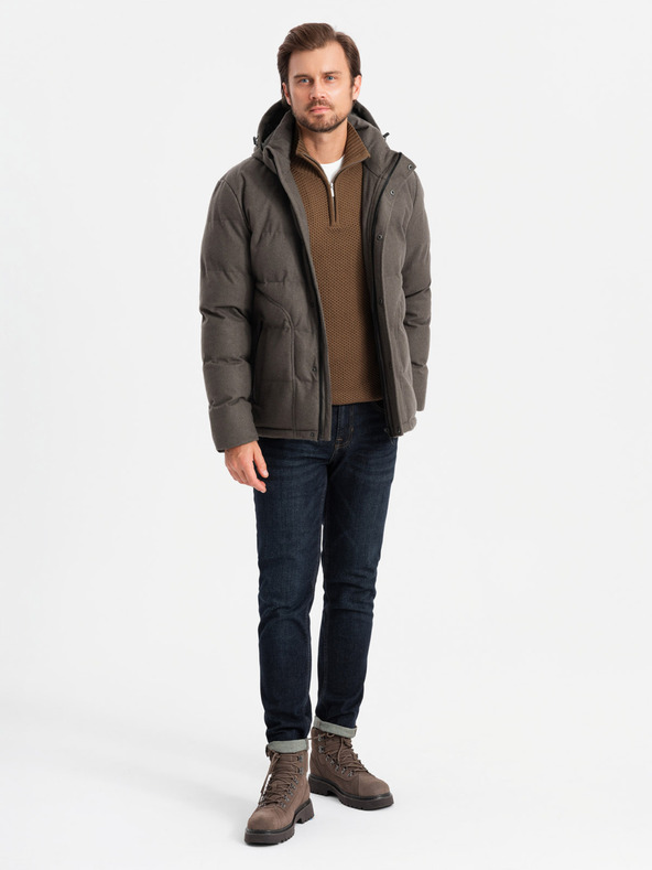 Ombre Clothing Férfi kapucnis dzseki Ombre ruházat