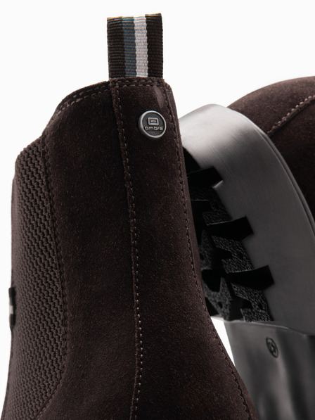 Ombre Clothing Férfi szarvasbőr magas sarkú cipő Ombre ruházat