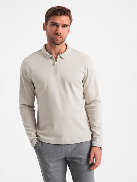 Ombre Clothing Férfi hosszú ujjú póló póló Ombre ruházat