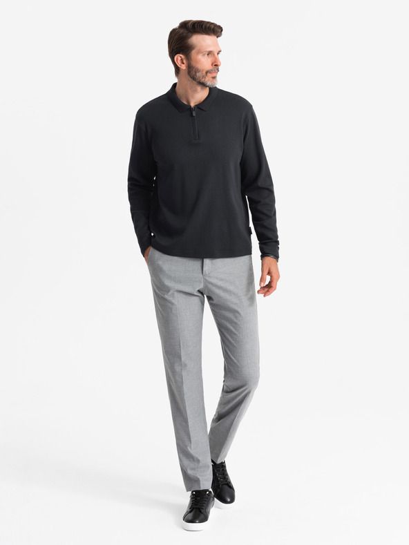 Ombre Clothing Férfi hosszú ujjú póló póló Ombre ruházat