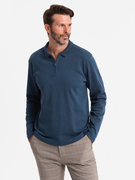 Ombre Clothing Férfi hosszú ujjú póló póló Ombre ruházat