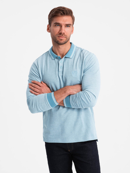 Ombre Clothing Férfi hosszú ujjú póló póló Ombre ruházat