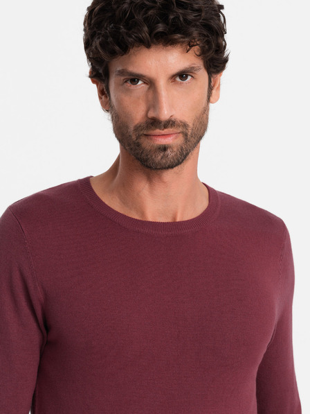 Ombre Clothing Klasszikus férfi kerek nyakú pulóver Ombre ruházat