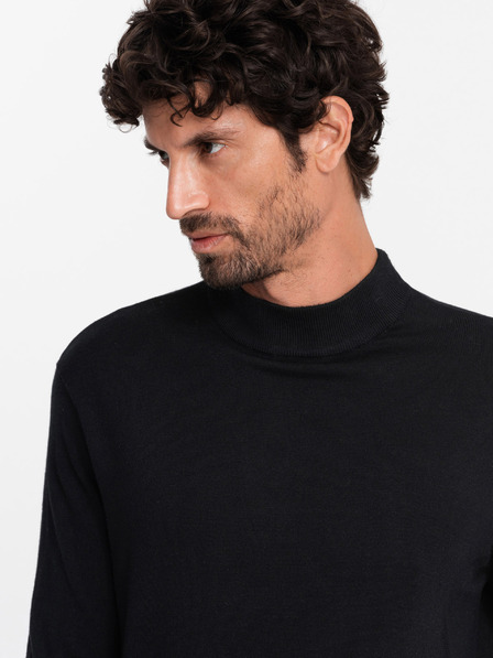 Ombre Clothing Férfi kötött fél garbó viszkózzal Ombre ruházat