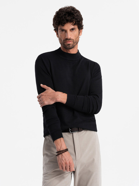 Ombre Clothing Férfi kötött fél garbó viszkózzal Ombre ruházat