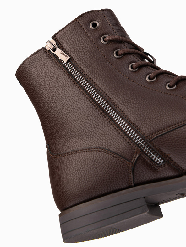 Ombre Clothing Férfi öko bőr csizma szigetelt magas tetejű Ombre ruházat