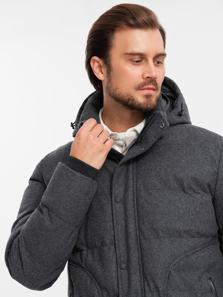 Ombre Clothing Férfi könnyű dzseki hálós béléssel és kapucnival Ombre Clothing