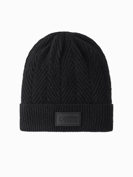 Ombre Clothing Férfi kötött sapka Ombre ruházati applikációval