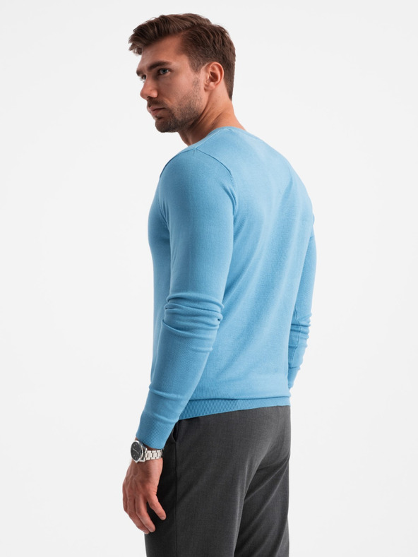 Ombre Clothing Elegáns férfi BASIC V-nyakú pulóver Ombre ruházat