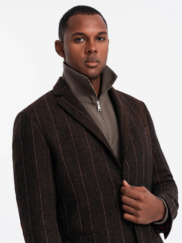 Ombre Clothing Elegáns férfi strukturált kötött dzseki Ombre Clothing