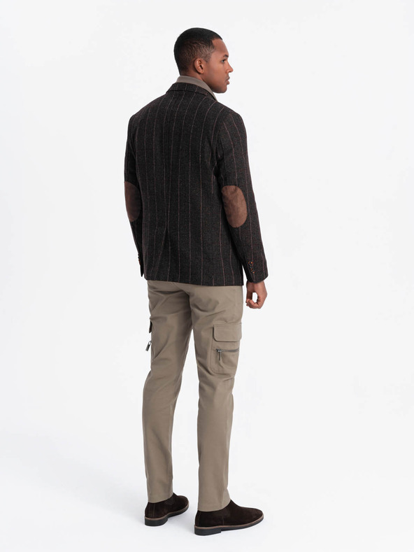 Ombre Clothing Elegáns férfi strukturált kötött dzseki Ombre Clothing